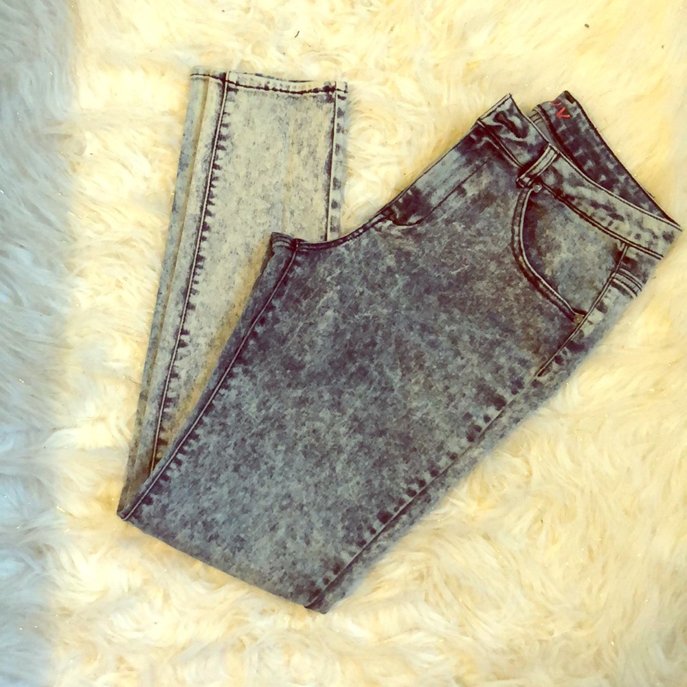 Blue denim jeans